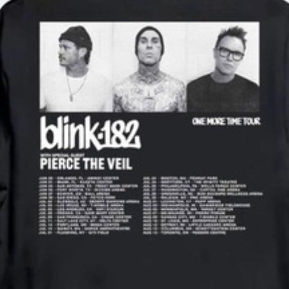 Blink 182 One More Time 2024 Tour T-Shirt Blink 182 Band Concert Gift 2 Sided - Picture 3 of 6